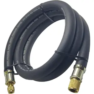 1/2" HVAC Vacuum Hose, 1/2" to 1/4" Fittings High-Flow Refrigerant Hoses, 20 Microns Vacuum Pump Hose Faster HVAC Evacuation and , 6  Certified Refrigerant Hoses
