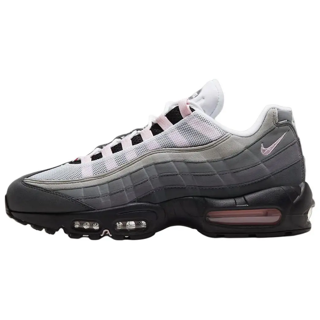 NIKE Women's Air Max 95 OG Retro Leather Sneaker in Pink Foam, Lightweight and Durable for Casual Street Style, Shoe, Footwear, Women's Shoes, Sports Shoes