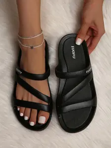 Summer Women's Casual Fashionable Comfortable Home Slippers, Non-slip Sandals, Beach Slippers, Lightweight Sandal