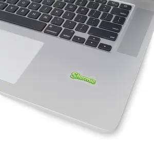 Shermie bubble text Kiss-Cut Sticker | green name decal
