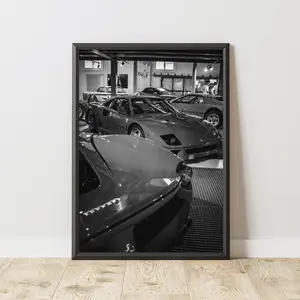 Ferrari Poster, Ferrari Wall Art, Sports Car Poster, Product without frame Decor Gift