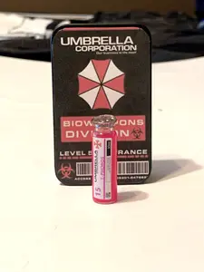 Resident Evil Revelations T-Phobos Virus Vial - 1.5in Mini Replica - Metal Storage Tin Included