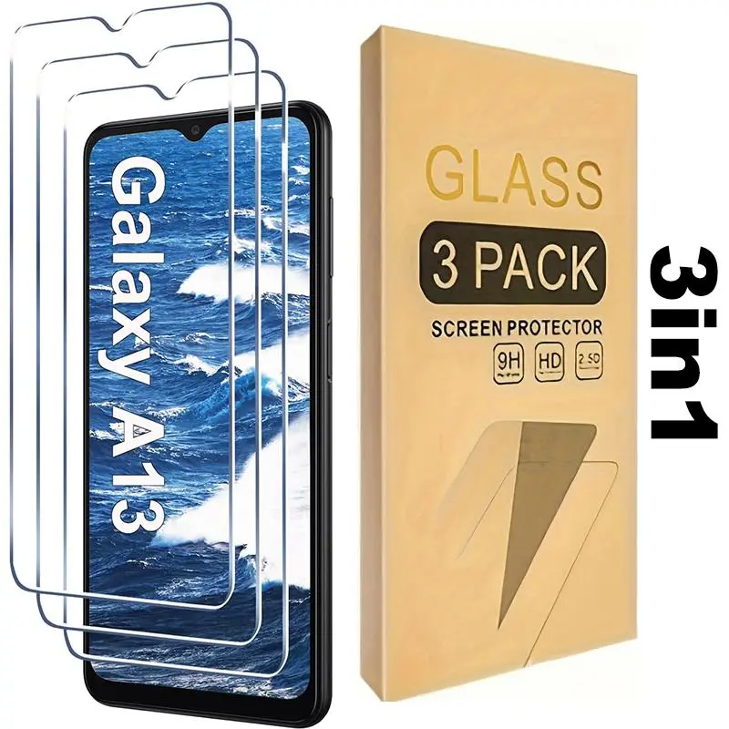 Tempered Glass Protective Screen Protector, HD Anti-scratch Bubble Free Screen Protector, Installation, Phone Accessories for Samsung Galaxy A13 4G/5G Smartphone Protection Cellphone
