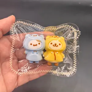 Mini keychain twins hamster taba squishy