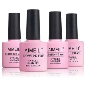 AIMEILI Base Top Coat Set For Nails