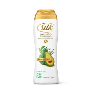 Silk Avocado Milk Shampoo 400ml – Daily Shampoo for Hair Care, Enriched with Avocado Extract & Milk Protein for Nourishing Moisture, Smooth & Hydrating Formula for Soft, Shiny, Healthy Hair – Pairs with Shampoo + Conditioner Set for Women & Men