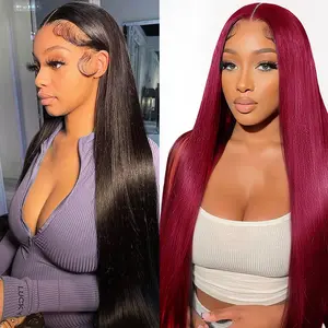 [Combo sale 28"&22"] 13x4 Lace Front Wigs Human Hair 180 Density Straight HD Lace Front Wigs Pre Plucked Straight Glueless Human Hair 13x4 HD Frontal Human Hair Wig for Women