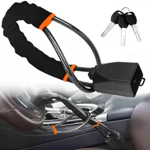 2026 New Steering Wheel Lock Car Wheel Lock Anti-Theft Device, 17 Inch Long, Small Lightweight, Fits Most Vehicles, Multiple Colors Available