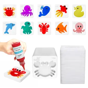 Kiditos Magic Water Elf Mold Set – 10 Reusable BPA Free Plastic Shapes for Creating Colorful Water Elves, STEM Craft Toy for Kids