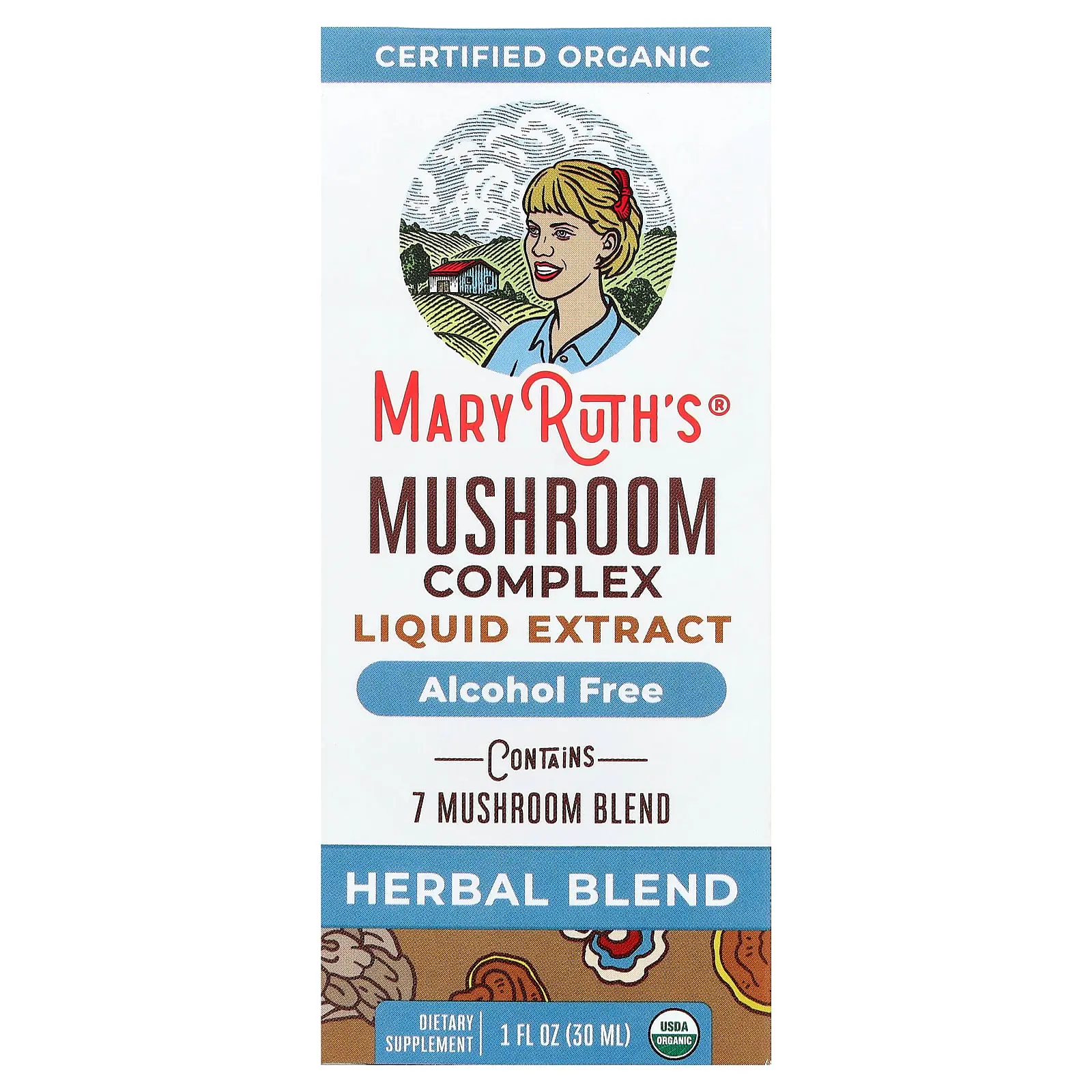 MaryRuth's Mushroom Complex Liquid Extract, Alcohol Free, 1 fl oz (30 ml)