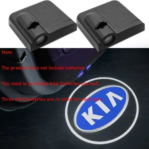 2/4PCS Wireless Car Door Led Logo Laser Projector LED Welcome Light Ghost Shadow Night Light For KIA Rio Ceed K2 K3 K5 RIO 3 4 Sportage Cerato Soul Sorento Picanto Optima