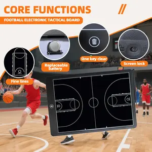 Professional Basketball Training Tool, Tactical Board Lock Screen, No Erase Design, Ideal for Coaches & Students, Essential Training Aid