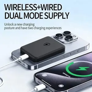 10000mAh Magnetic Wireless Power Bank PD 20W Fast Charging Portable Charger for iPhone 17/16/15/14/13 /12Series