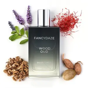 FANCYDAZE WOOD OUD Unisex Perfume--Safforn,Nutmeg,Lavender,Agarwood,Patchouli,Musk-50ML/1.7Oz,100ML/3.4Oz