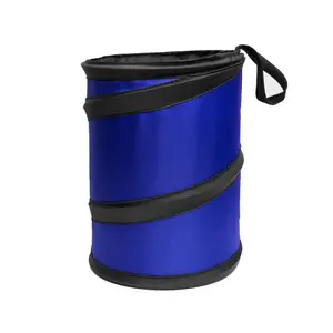 Small Foldable Plastic Bin, Waterproof Compact Collapsible Trash Can - Space-Saving Home Care Supply for Cleaning