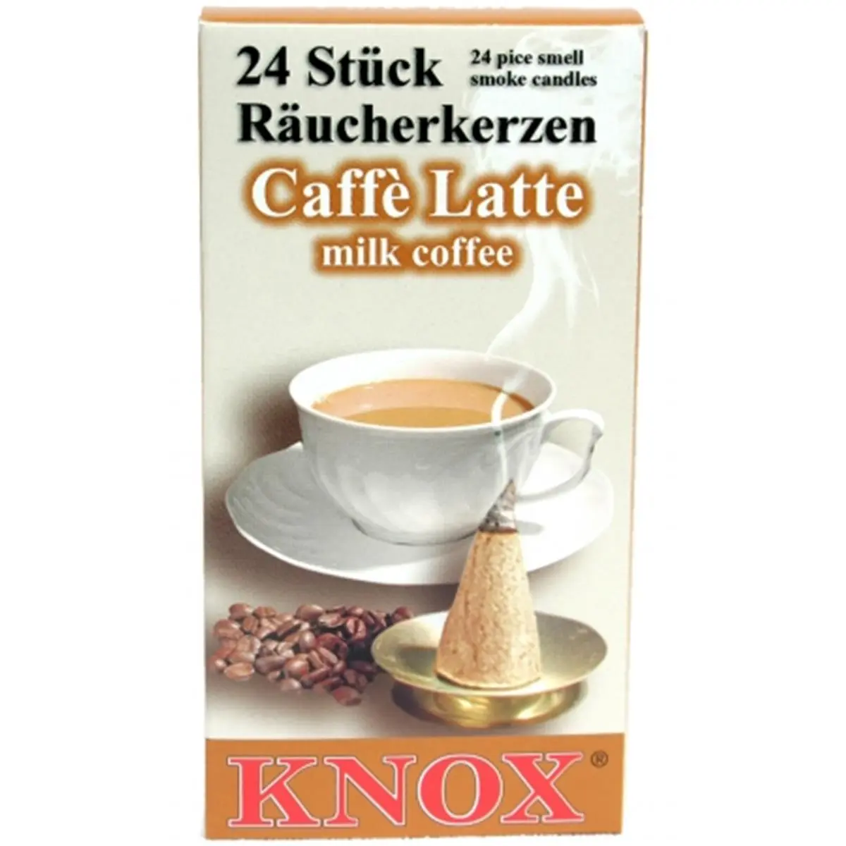 KNOX 013270 Large Incense, 24 pcs, Coffee Aroma Scent, Home Fragrance for Relaxation