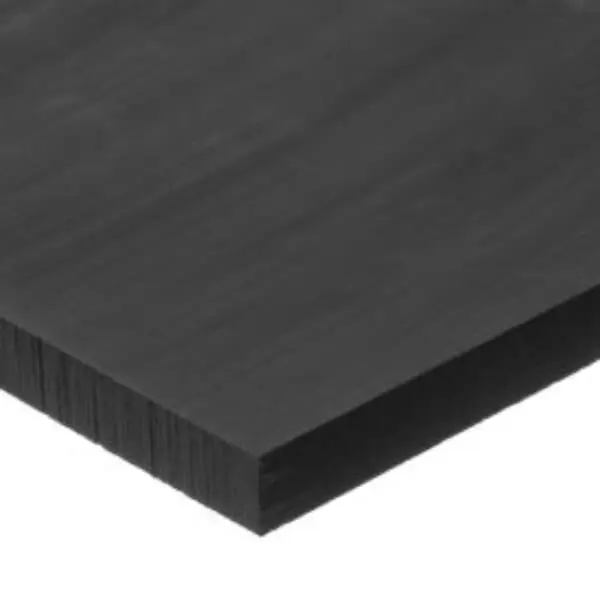 USA Sealing B2363431 Black UHMW Polyethylene Plastic Bar, 0.25x1x48 in, 48" Length, Abrasion-Resistant for Conveyors, Abrasion Res.