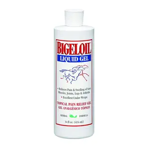 Absorbine Bigeloil Liniment Gel, Refreshing Topical Rub for Sore Muscles, 14 Fluid Ounce Bottle