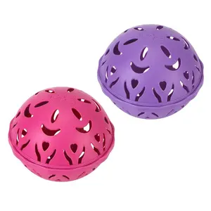 1pc Plastic Laundry Sphere, Round Non-Textile Bra Washing Machine Ball, Apparel Cleaning Accessory for Washers, Laundry Bags  Pink