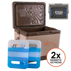 Bevanda -  Verge 10qt Insulated Lunch Box - Durable Cooler with Magnetic Ice Packs - Rugged Hard Shell Lunch Cooler for Jobsite Lunches, Outdoor Adventures & All Day Temperature Control