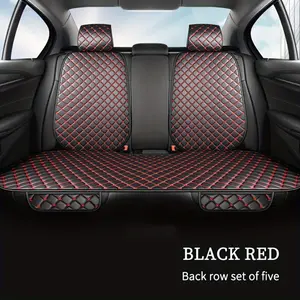 Non-Slip Waterproof Premium PU Leather Car Seat Cushion Set, three-piece set for the rear seats of the car, anti-slip, waterproof and dirt-resistant, suitable for all seasons and a variety of car models
