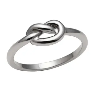 Stainless Steel Love Knot Ring