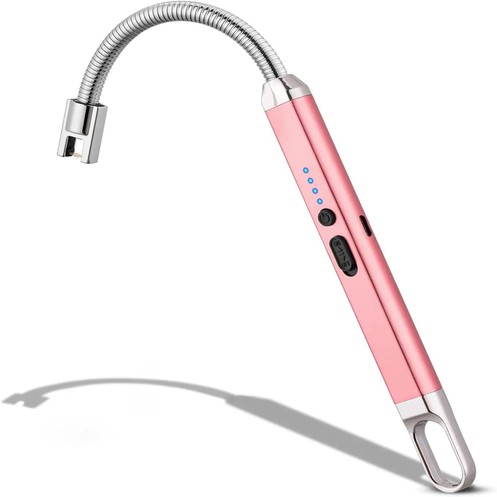 Electric Candle Lighter, Birthday Christmas Stocking Stuffers Gifts for Women Mom Men Wife Sister, USB Arc Rechargeable Windproof Long Lighter for Candle BBQ Housewarming Gift Idals