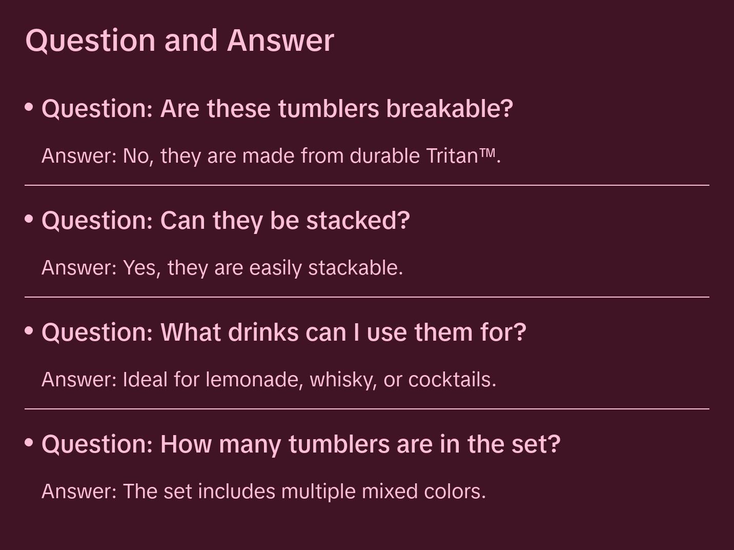 RESERVE 12oz Fluted Tumbler - Mixed Color Set