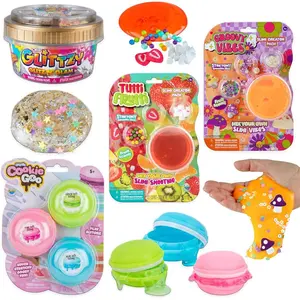 ORB Mega 6 Pack Slime Kit - 2 Packs Each of Cookie Goo, Slimi Creator and Glitz N' Glam Slimes - 10 Total Containers and Slime Mix-ins - Mix and Match Your Own Fun Fidget and Sensory Slimes for Kids