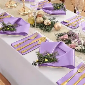 Table settings . Centerpiece