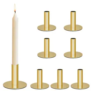Candlestick Holders Taper Candle Holders,Gold Candle Stick Candle Holder for Table Centerpiece, Wedding Reception, Festive Christmas Mantel Decoration or Home Decor, Decor Decor