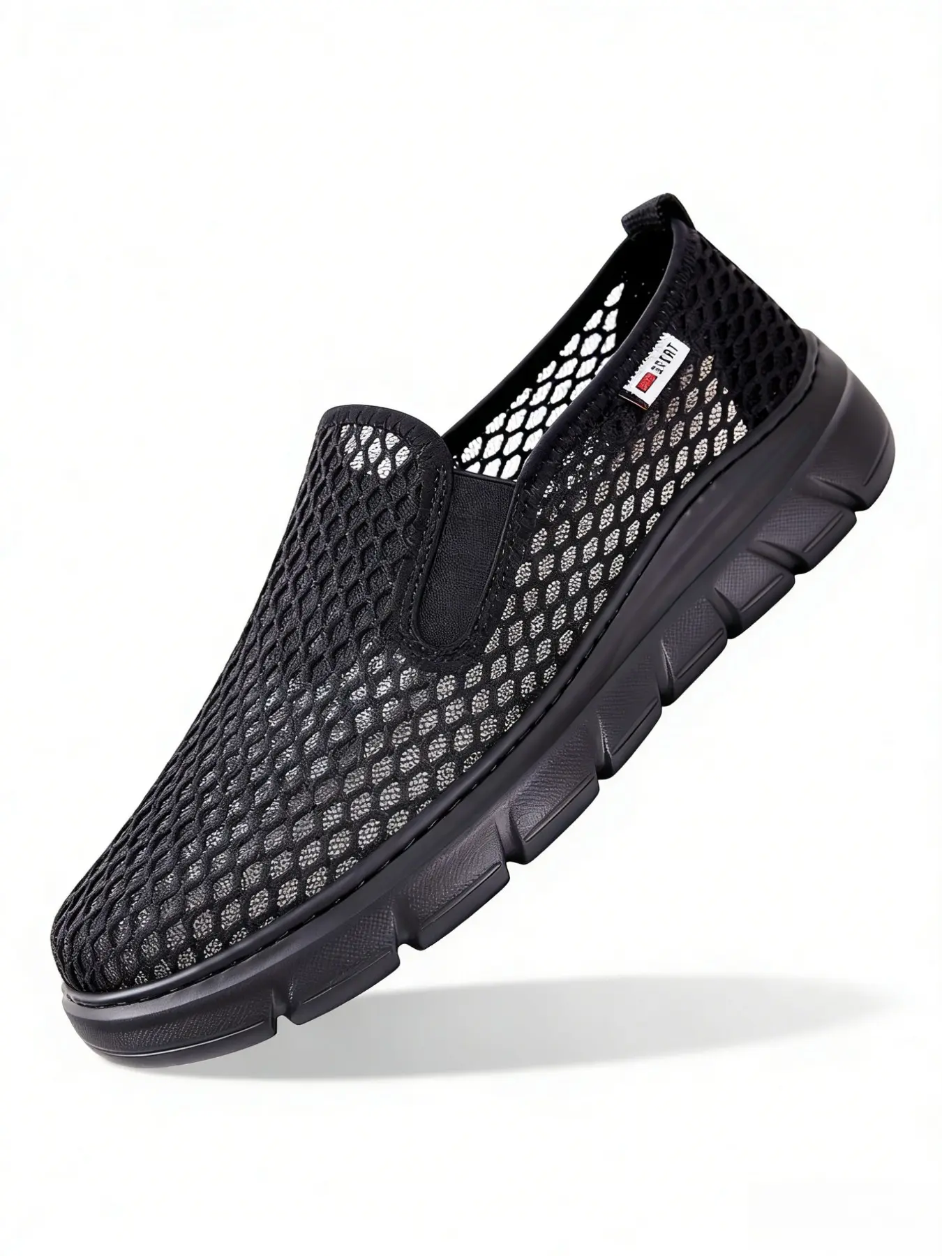 Shiju Men's Summer Mesh Shoes, Breathable Casual Sneakers, Lightweight Soft Anti-Slip Driving Shoes, Quick-Dry Outdoor Sports Shoes