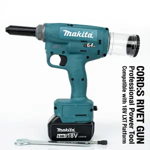 Makita Cordless Rivet Gun With 10kN Pulling Force For Stainless Steel Aluminum Riveting machine power tool
