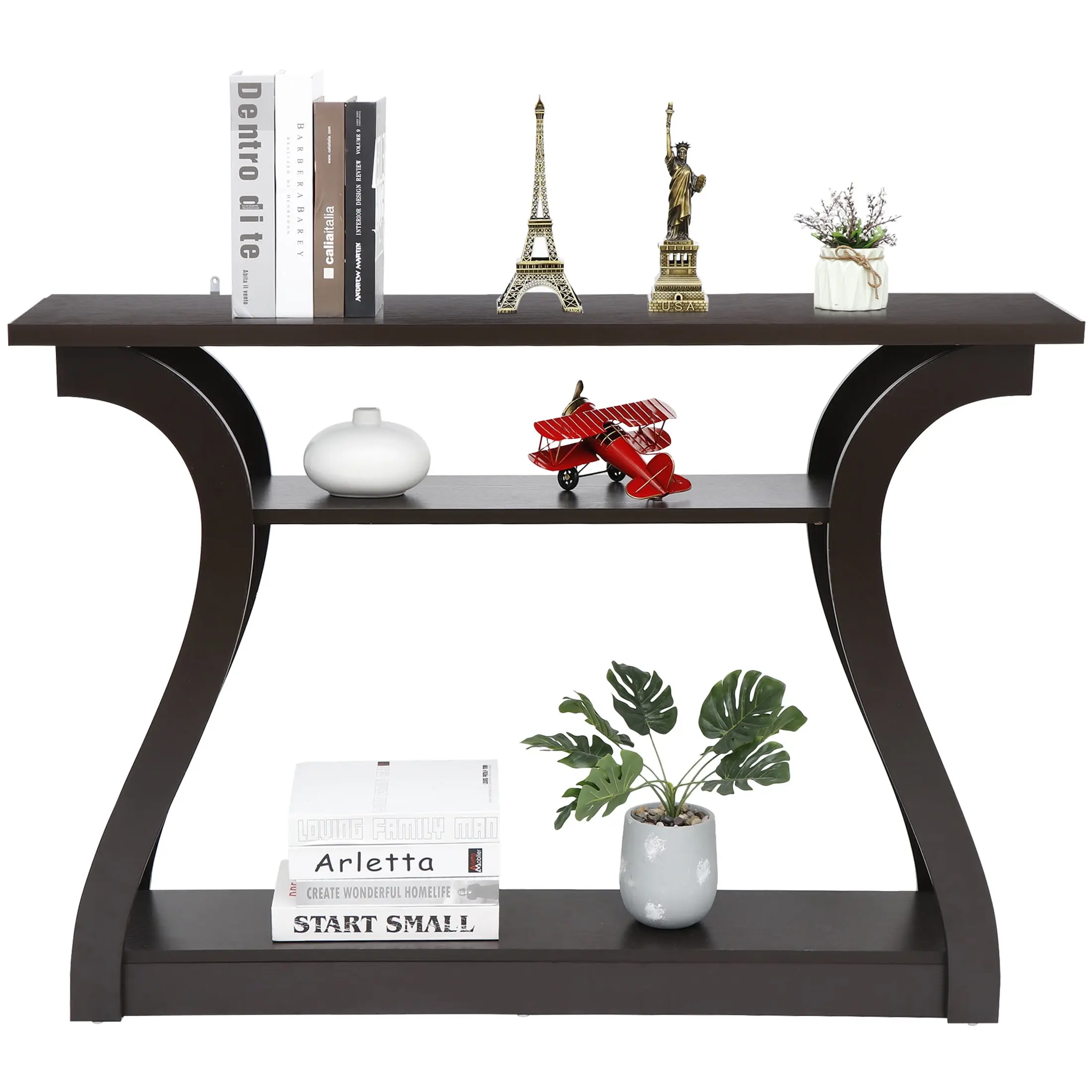 47" Sturdy MDF Modern Accent Console Table - Plain Finish, Easy Setup, Simple Style Indoor Furniture for Entryway, Multi-Use as Coffee Table, Modern Accent Tables,summerwins