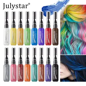 Julystar Hair Dye Balm, Quick Color Change, Smooth Gel Texture, Easy Application, Portable, Party Makeup, Music Festival Style, Multi-Scene Use