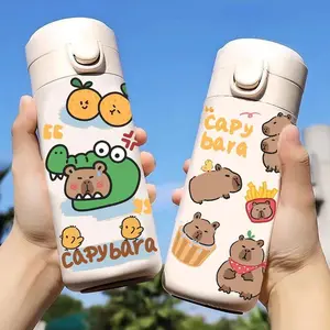 Capybara Insulated Stainless Steel Water Bottle for Children Cartoon Leakproof Large Capacity 420ML Sport Water Bottle