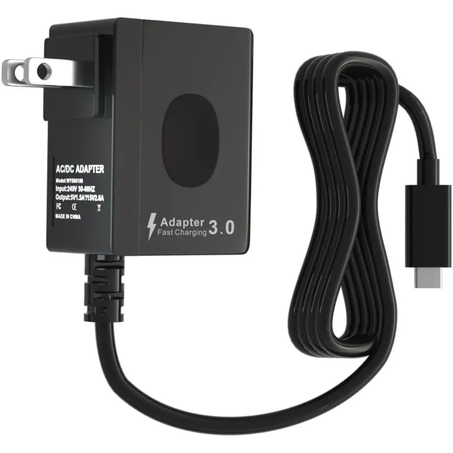 USB-C Fast Charging AC Adapter for Nintendo Switch Series, 15V/2.6A Charger - Supports Switch Lite/OLED/Dock, TV Mode Support, Power Adapter