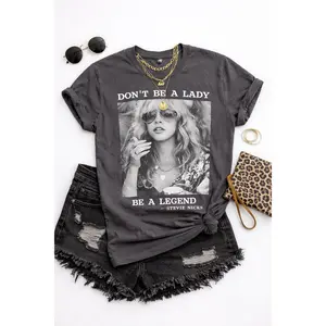 Plus/Reg Short Sleeve "Don't Be a Lady" Graphic Tee