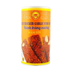 DNV FOOD Vietnamese Crispy Rice Crackers - Garlic Fish Sauce Flavor, 150g Snack Pack