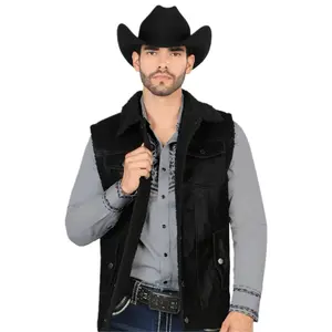 Chaleco para caballero gamuza imi-borrego