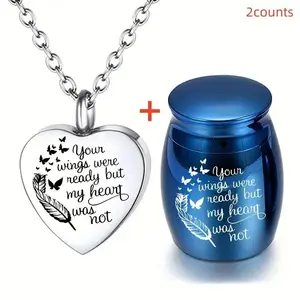 Pet Memorial Jewelry Set, Waterproof Ashes Keepsake Box & Pendant Holder, Pet Loss Gift, Durable Design, Perfect for Grieving Owners