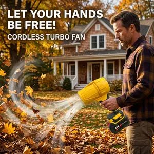 Leaf Blower Cordless, Powerful Handheld Electric Blower with 2×48V Batteries, Lightweight Leaf Blower for Lawn Care, Patio, Leaves, Snow & Dust Removal (Leaf Blower Cordless)