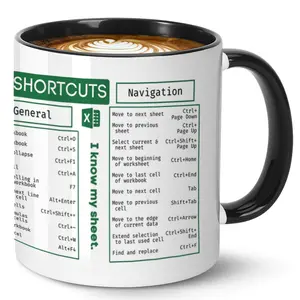 Excel Mug For Accounting Students & Professionals, Funny 11oz Coffee Cup Gift For Women, Perfect Birthday Present For Accountants,Spreadsheet Humorous Drinkware | Unique Christmas Holiday Present, Tazas de Cafe Modernas, Office Holiday Present