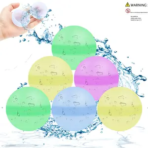 Reusable Silicone Water Balls, Quick Fill Water Bullets, Summer Outdoor Pool Beach Toy, Fun Random Colors, No Magnetic