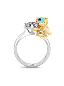 Cute Monster Zirconia Ring, S925 Silver Color, Unique Fashion Design, Perfect Gift for Mother's Day, Anniversary, Valentine's Day