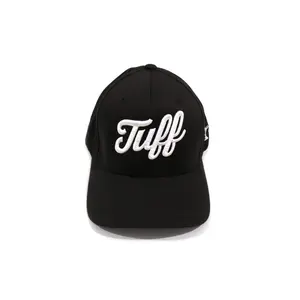 TUFF Script Black Flexfit Hat