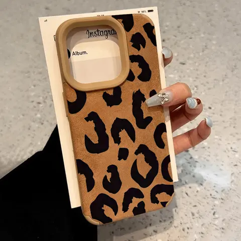 Women's Luxury Matte Lambskin Faux Leather iPhone Case - TPU+Silicone Protection, Anti-Drop, Full Body, Non-Slip, Scratch Resistant, Shockproof, Soft TPU Flexes with Swipes, Black & White Cow Pattern for iPhone 11,12,13,14,15 Plus,16 Pro,16 Pro Max,XS,XR