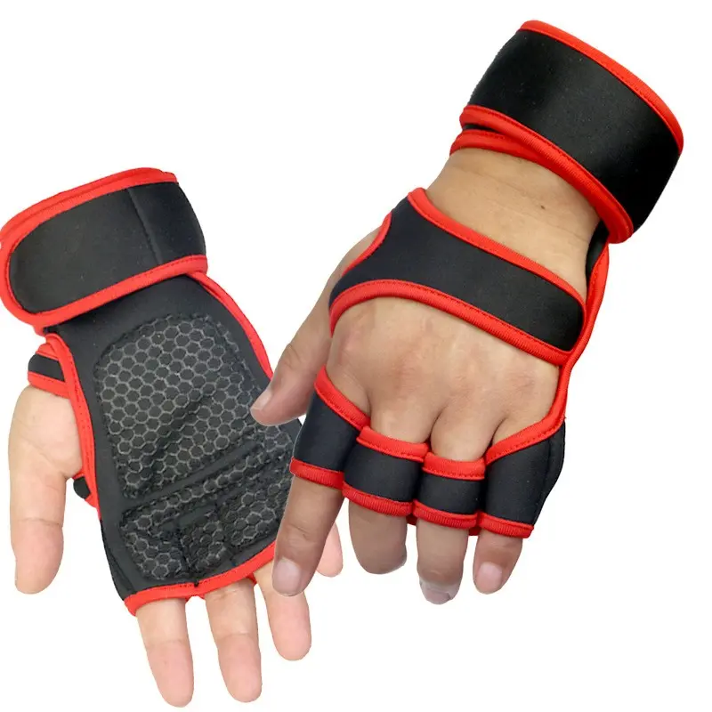 Weight Lifting Training Gloves, Anti-Slip Half-Finger Gym Gloves, Unisex Yoga Cycling Hand Protection, Sports Dumbbell Gloves, Workout Accessories