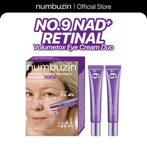 [NEW] numbuzin No.9 NAD+ Retinal Volumetox Eye Cream Duo Set | All-in-One  Anti-Aging Treatment for Wrinkles, Fine Lines, Dark Circles & Dark Spots | NAD+, Retinal, 50 Peptides, Niacinamide, Ceramides | Face to Body, Skin Longevity | 20 ml * 2EA