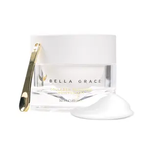 Bella Grace Collagen Plumping Face Moisturizer, Hydrating Skin Care Daily Moisturizer Face Cream with Peptides, Squalane, Polyglutamic Acid, Plumps, Nourishes, Supports Fine Lines, Wrinkles, 1.7 fl oz